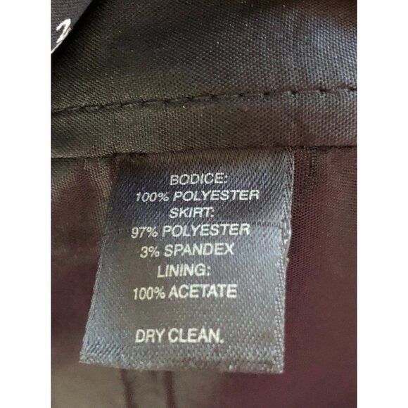 WHBM Strapless Black Satin Cocktail Dress - Picture 6 of 6